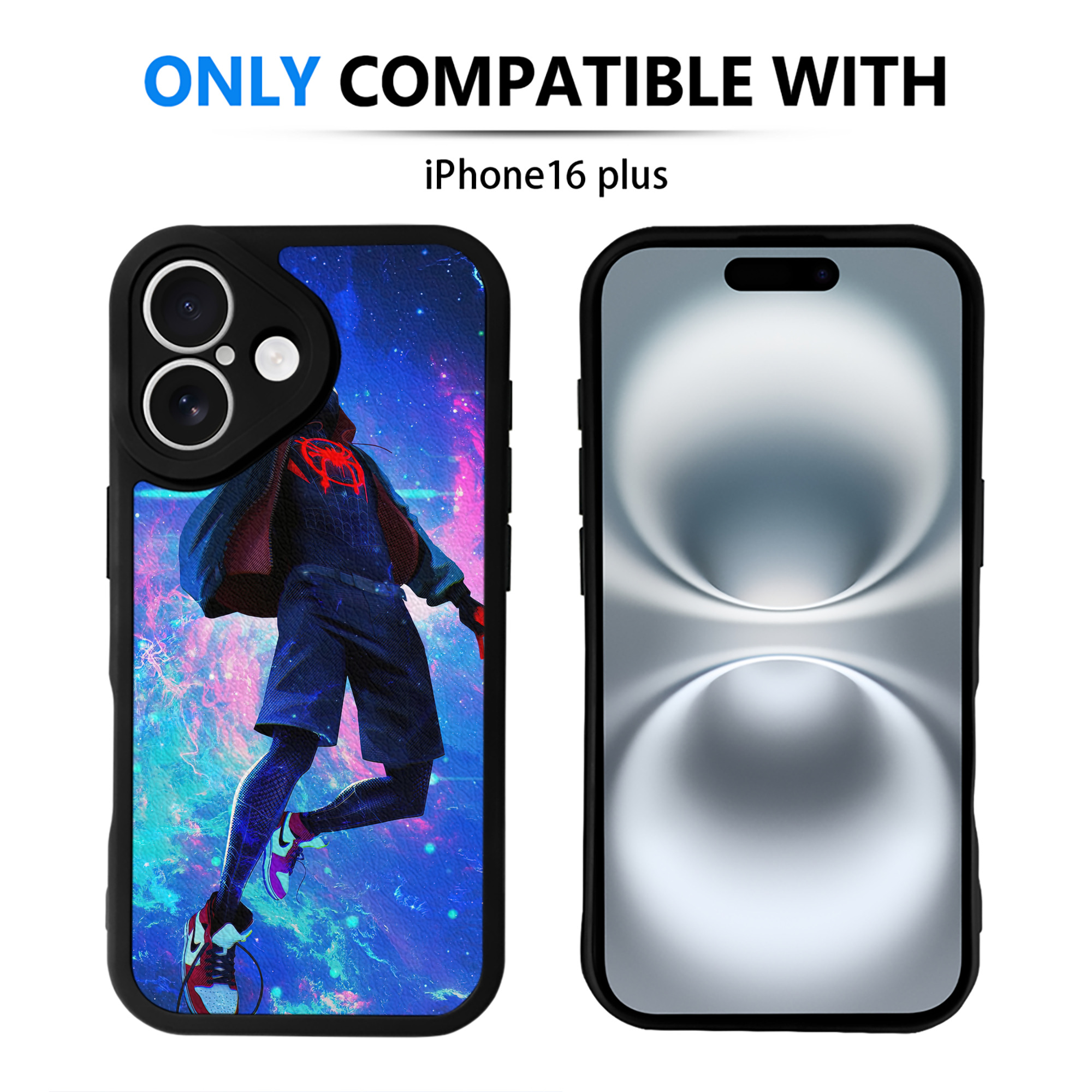 Spider Man スパイダーマン 【iPhone 16シリーズ対応】シリコンスマホケース（レザー調） 材質：シリコン